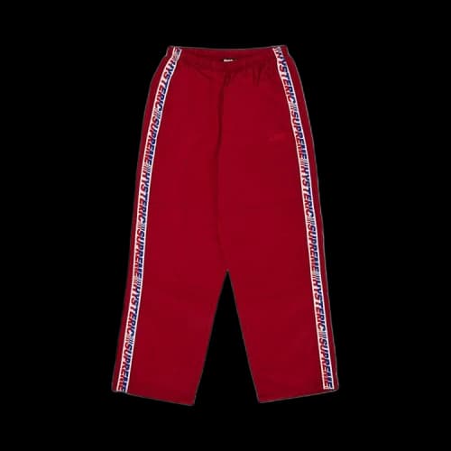 Supreme x HYSTERIC GLAMOUR Track Pant 'Red'