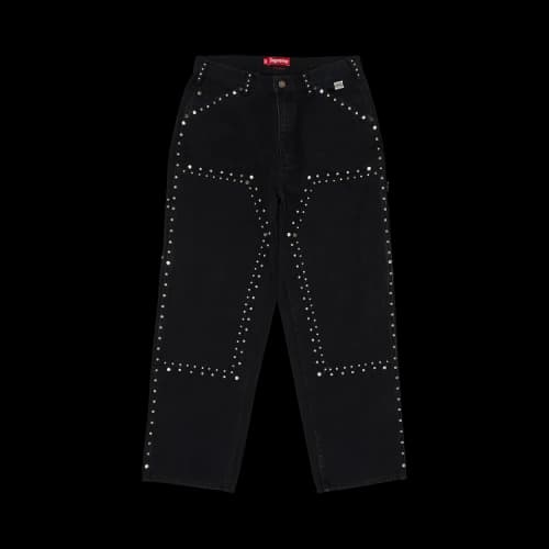 Supreme x b.b. Simon Studded Double Knee Painter Pant 'Black'