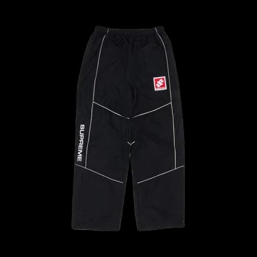 Supreme Reflective Piping Track Pant 'Black'