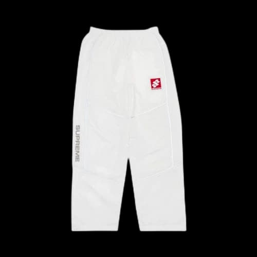 Supreme Reflective Piping Track Pant 'White'