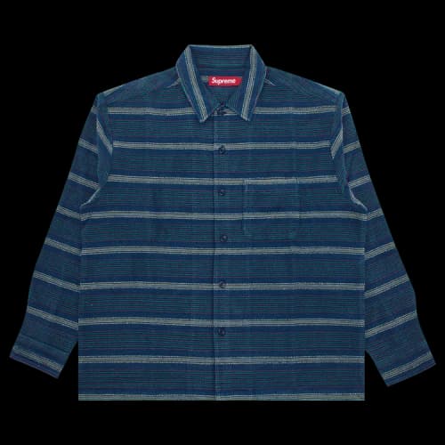 Supreme Woven Stripe Shirt 'Blue'