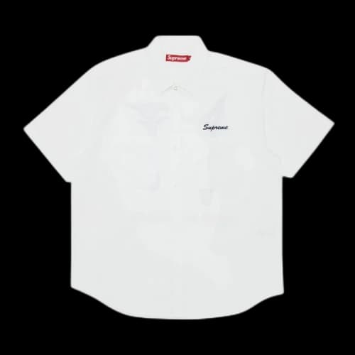 Supreme AOI Eyes Short-Sleeve Work Shirt 'White'