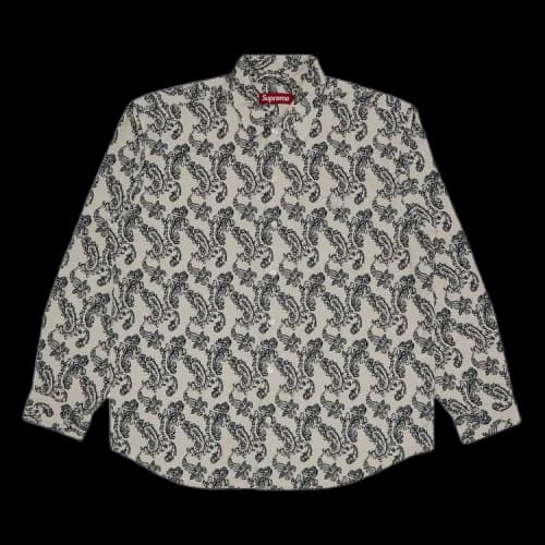 Supreme Paisley Flannel Shirt 'White'