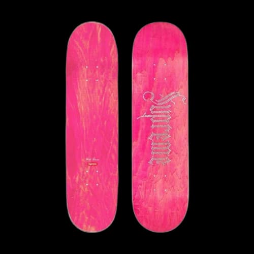 Supreme Rhinestone Skateboard 'Pink'