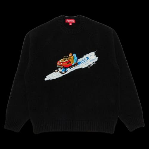Supreme Snowmobile Sweater 'Black'