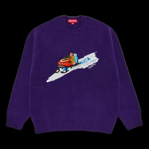 Supreme Snowmobile Sweater 'Purple'