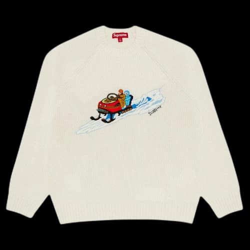 Supreme Snowmobile Sweater 'Stone'
