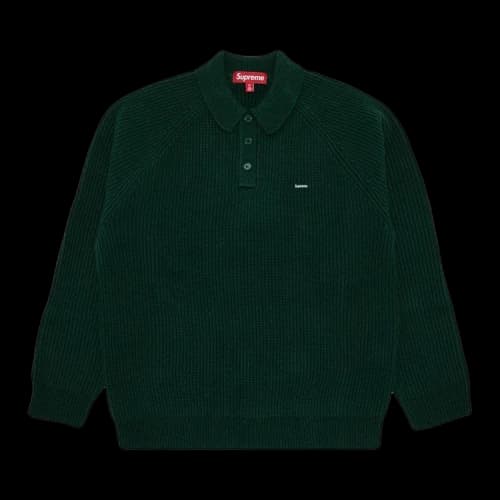 Supreme Small Box Polo Sweater 'Green'