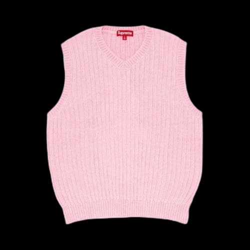 Supreme Chenille Sweater Vest 'Pink'