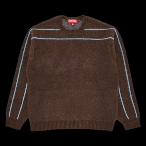 Supreme Back Stripe Sweater 'Brown'