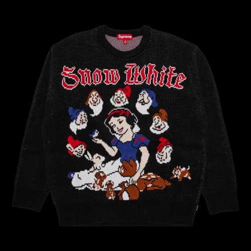 Supreme Snow White Sweater 'Black'