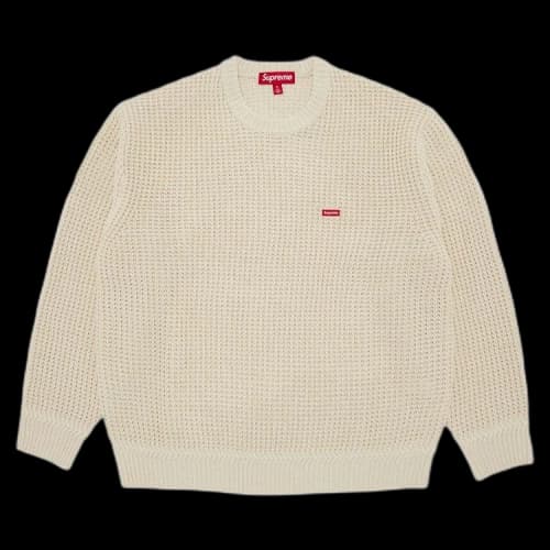 Supreme Waffle Small Box Sweater 'Stone'