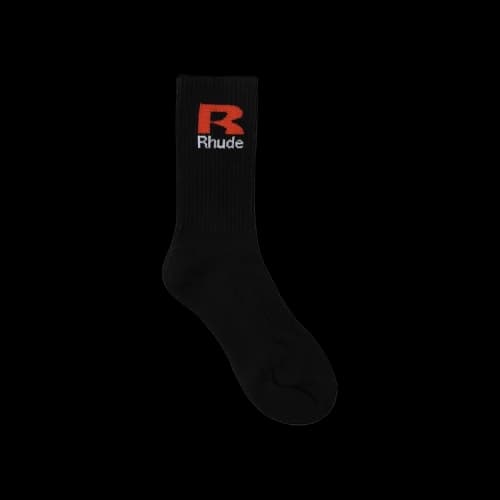 Rhude R Sock 'Black/Orange'