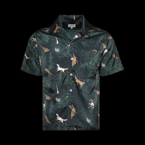 Rhude Scramble Dog Print Shirt 'Black'