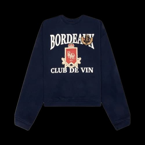 Rhude Bordeaux Crewneck 'Navy'