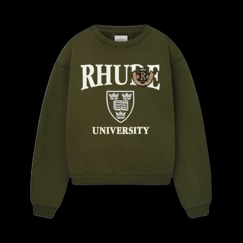 Rhude Oxford Crewneck 'Green'
