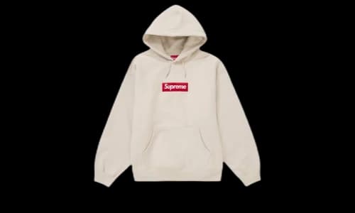 Supreme Box Logo Hooded Sweatshirt Sweatshirt (FW24) Stone