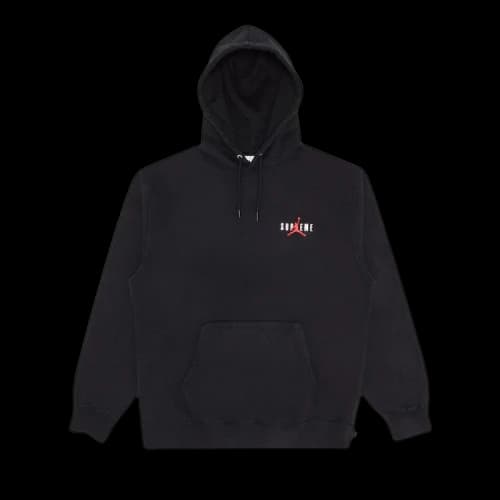 Supreme x Jordan Hooded Sweatshirt 'Black'