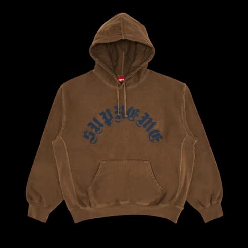 Supreme Printed Arc Hooded Sweatshirt 'Dusty Brown'