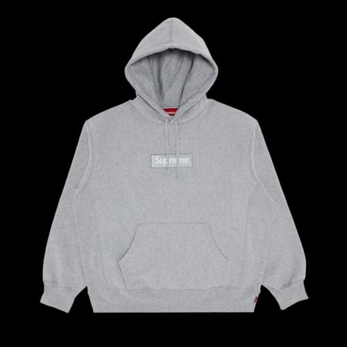 Supreme Box Logo Hooded Sweatshirt 'Heather Grey'