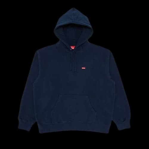 Supreme Small Box Hooded Sweatshirt 'Navy'