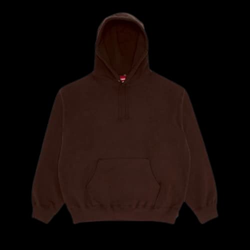 Supreme Satin Appliqué Hooded Sweatshirt 'Brown'