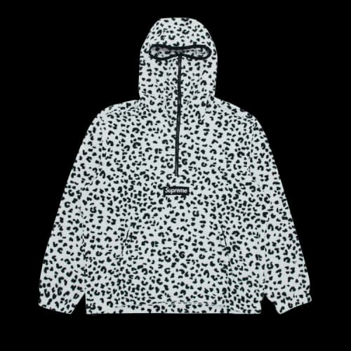 Supreme Polartec Facemask Half Zip Hooded Sweatshirt 'Leopard'