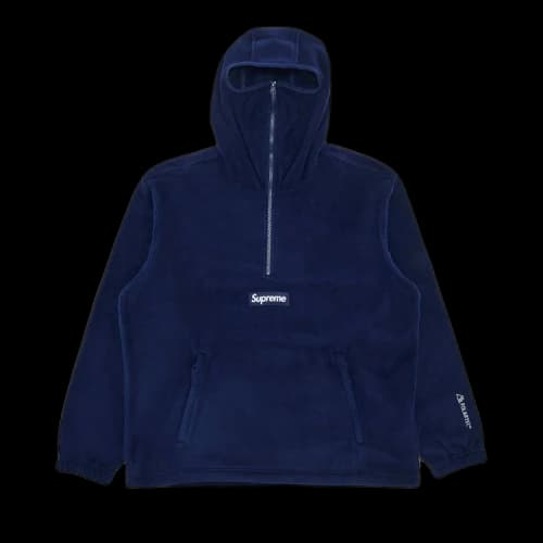 Supreme Polartec Facemask Half Zip Hooded Sweatshirt 'Navy'