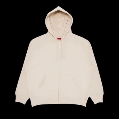 Supreme x Thrasher Zip Up Hooded Sweatshirt 'Stone'