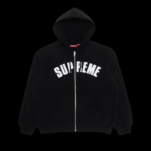 Supreme Arc Thermal Zip Up Hooded Sweatshirt 'Black'