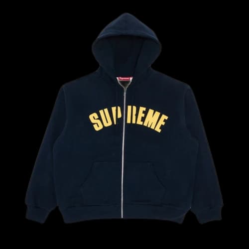 Supreme Arc Thermal Zip Up Hooded Sweatshirt 'Navy'