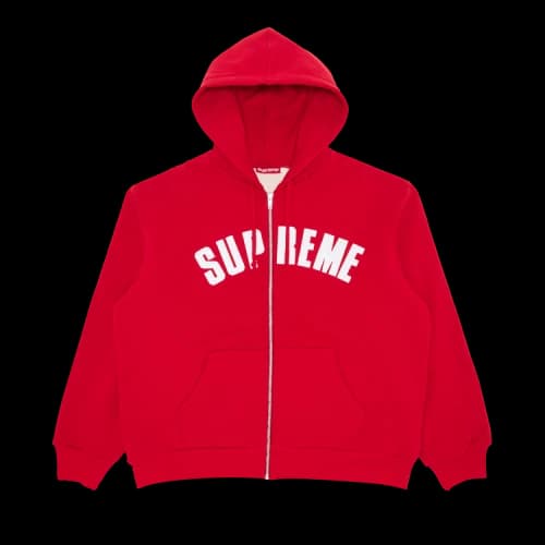 Supreme Arc Thermal Zip Up Hooded Sweatshirt 'Red'