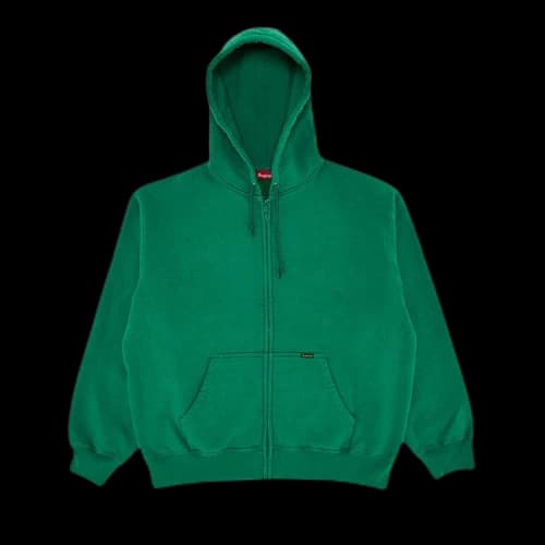 Supreme Work Zip Up Hooded Sweatshirt 'Green'