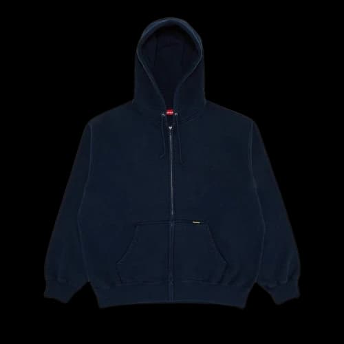 Supreme Work Zip Up Hooded Sweatshirt 'Navy'