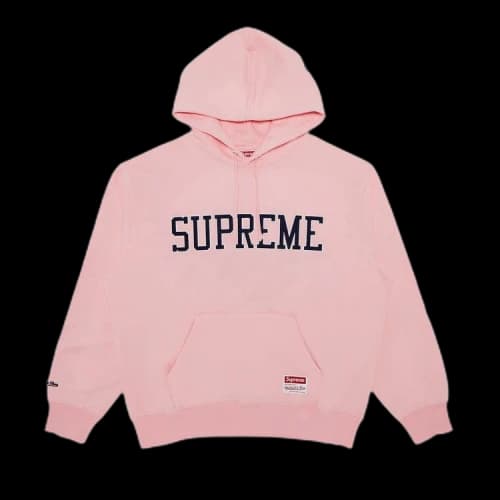 Supreme x Mitchell & Ness NCAA Hooded Sweatshirt 'Pink'