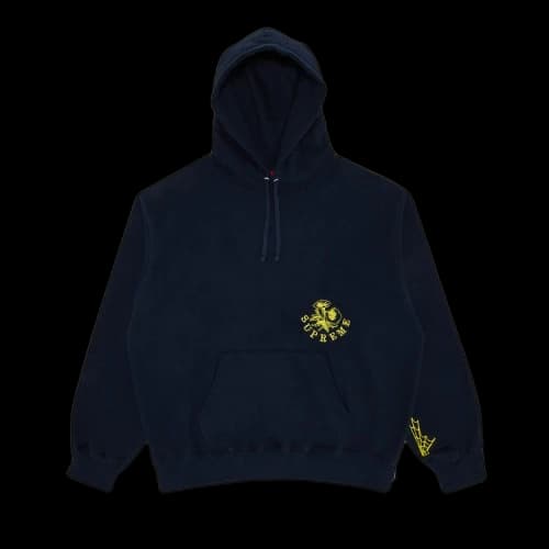 Supreme Wild Embroidered Hooded Sweatshirt 'Navy'