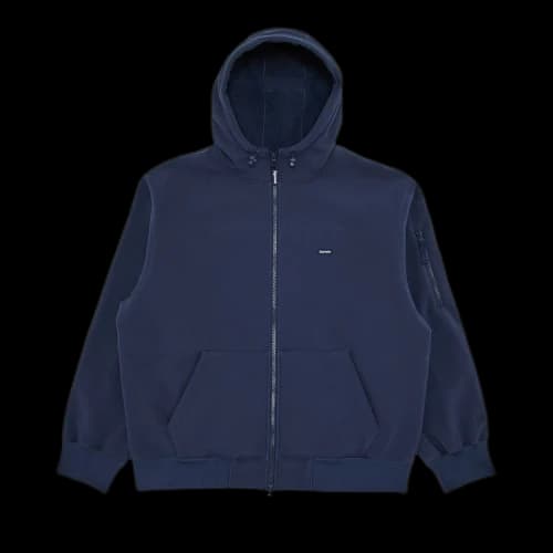 Supreme WINDSTOPPER Zip Up Hooded Sweatshirt 'Navy'