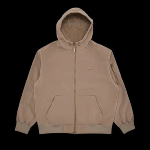 Supreme WINDSTOPPER Zip Up Hooded Sweatshirt 'Taupe'
