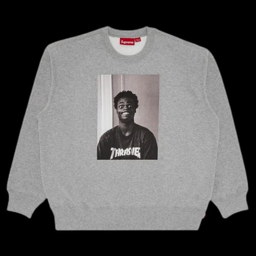 Supreme x Thrasher Crewneck 'Heather Grey'