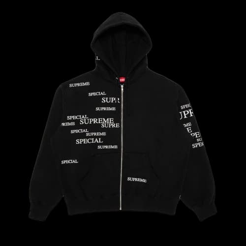 Supreme Special Zip Up Hooded Sweatshirt 'Black'