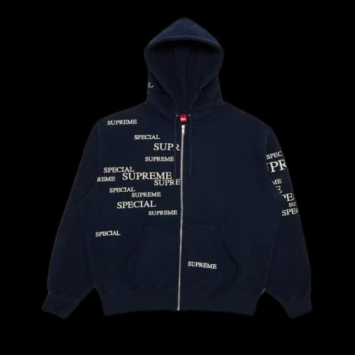 Supreme Special Zip Up Hooded Sweatshirt 'Navy'