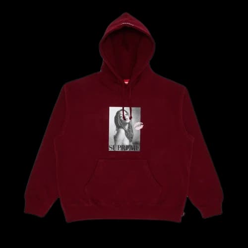 Supreme Kate Moss Hooded Sweatshirt 'Cardinal'