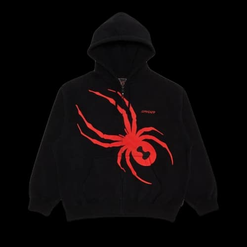 Supreme x Spyder Zip Up Hooded Sweatshirt 'Black'