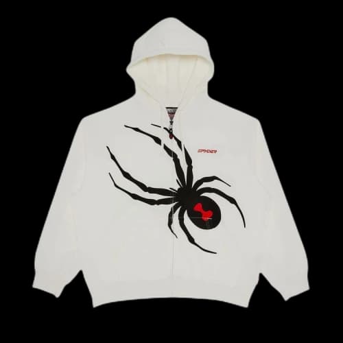 Supreme x Spyder Zip Up Hooded Sweatshirt 'White'
