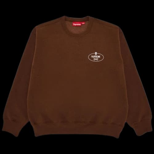 Supreme Crest Crewneck 'Brown'