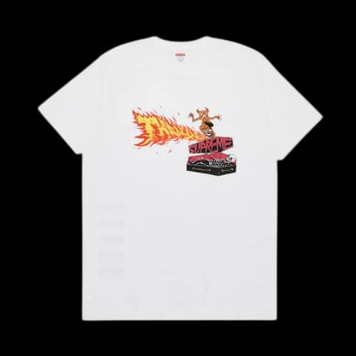 Supreme x Thrasher Back Tail Tee 'White'