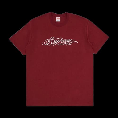 Supreme Script Tee 'Cardinal'