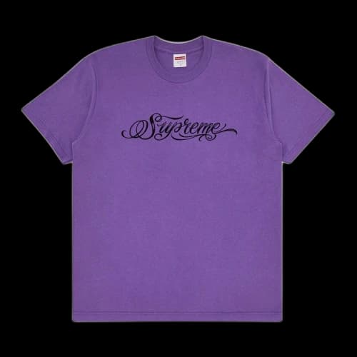 Supreme Script Tee 'Purple'