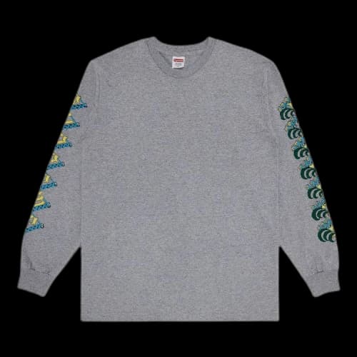 Supreme Strawberries Long-Sleeve Tee 'Heather Grey'
