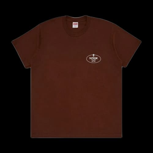 Supreme Crest Tee 'Brown'